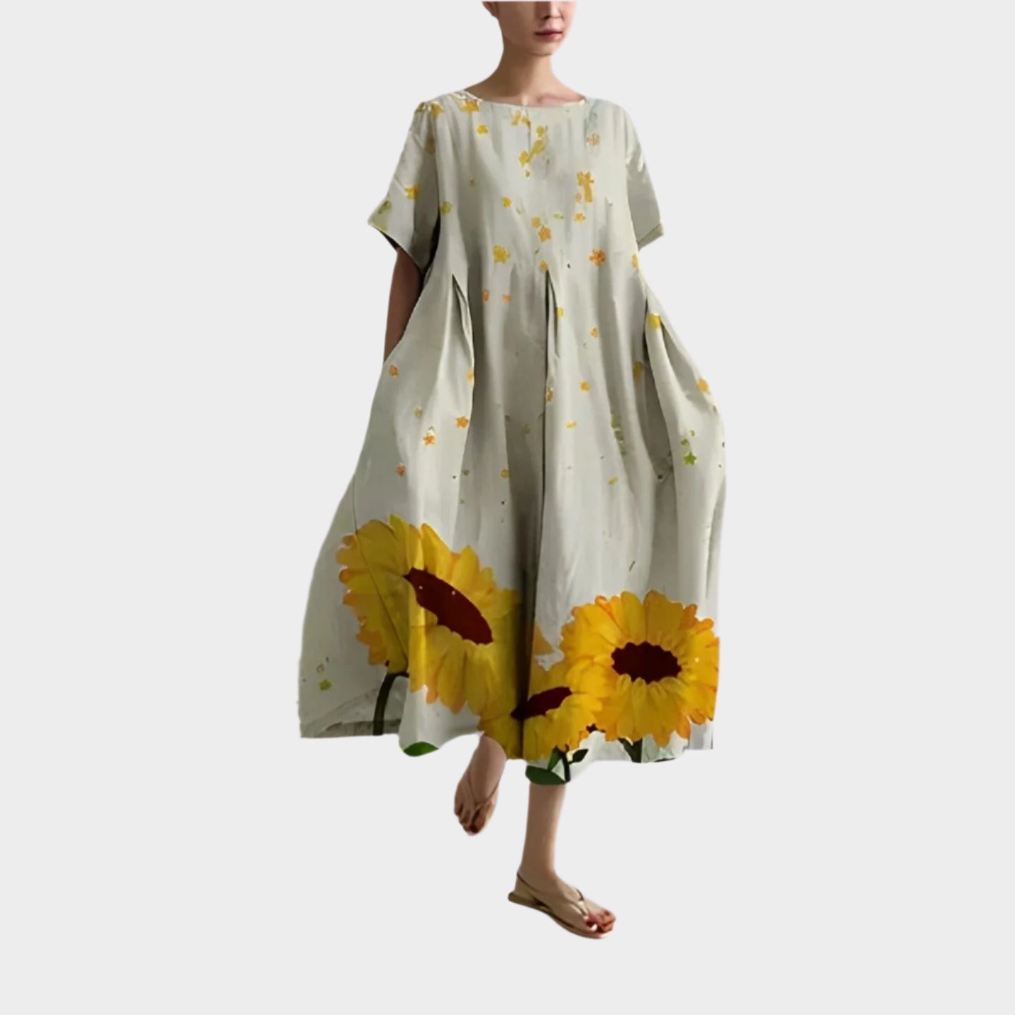 Comfortable Long Retro Dress