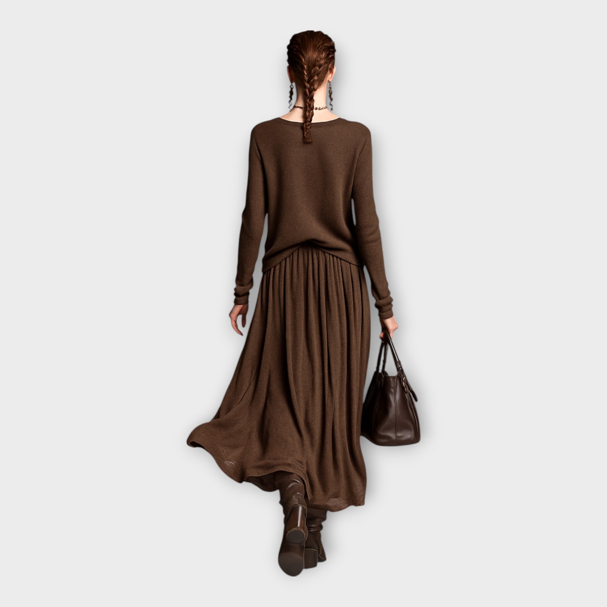 Knit Set with Airy Elegance