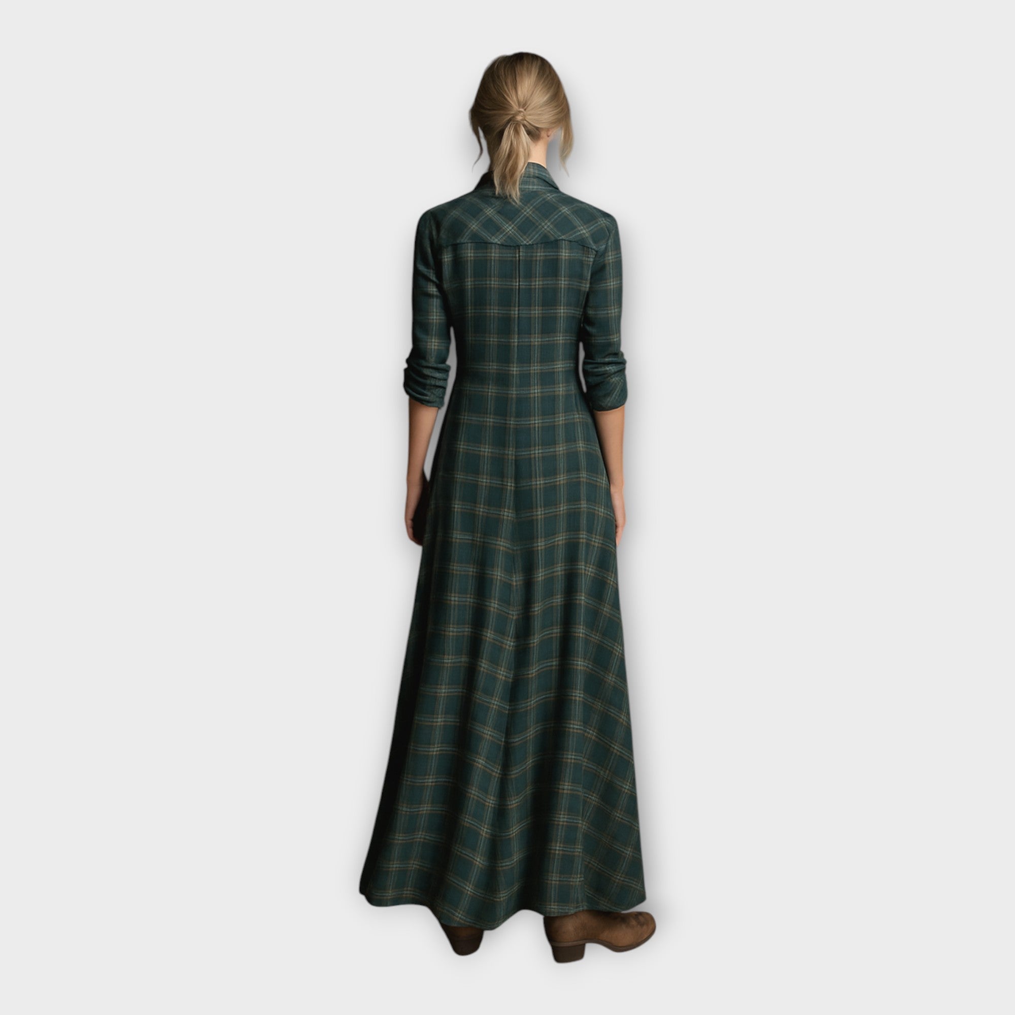 Shirt dress with timeless elegance