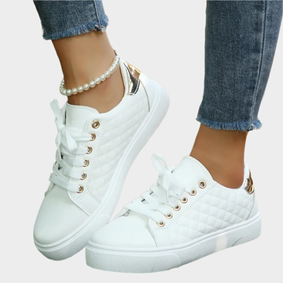 Modern Sports Shoes with Details and Quilted Texture