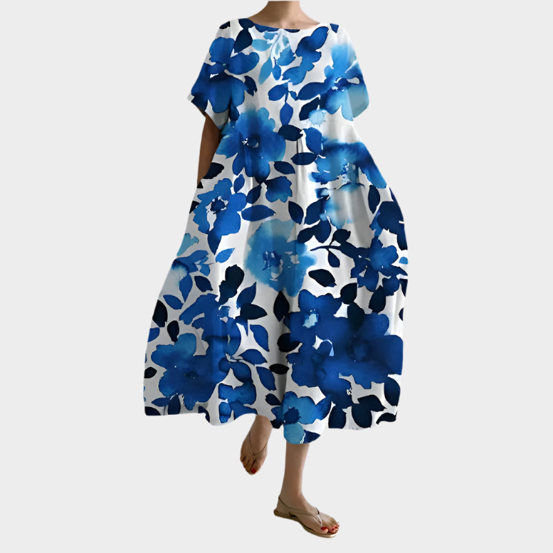 Comfortable Long Retro Dress