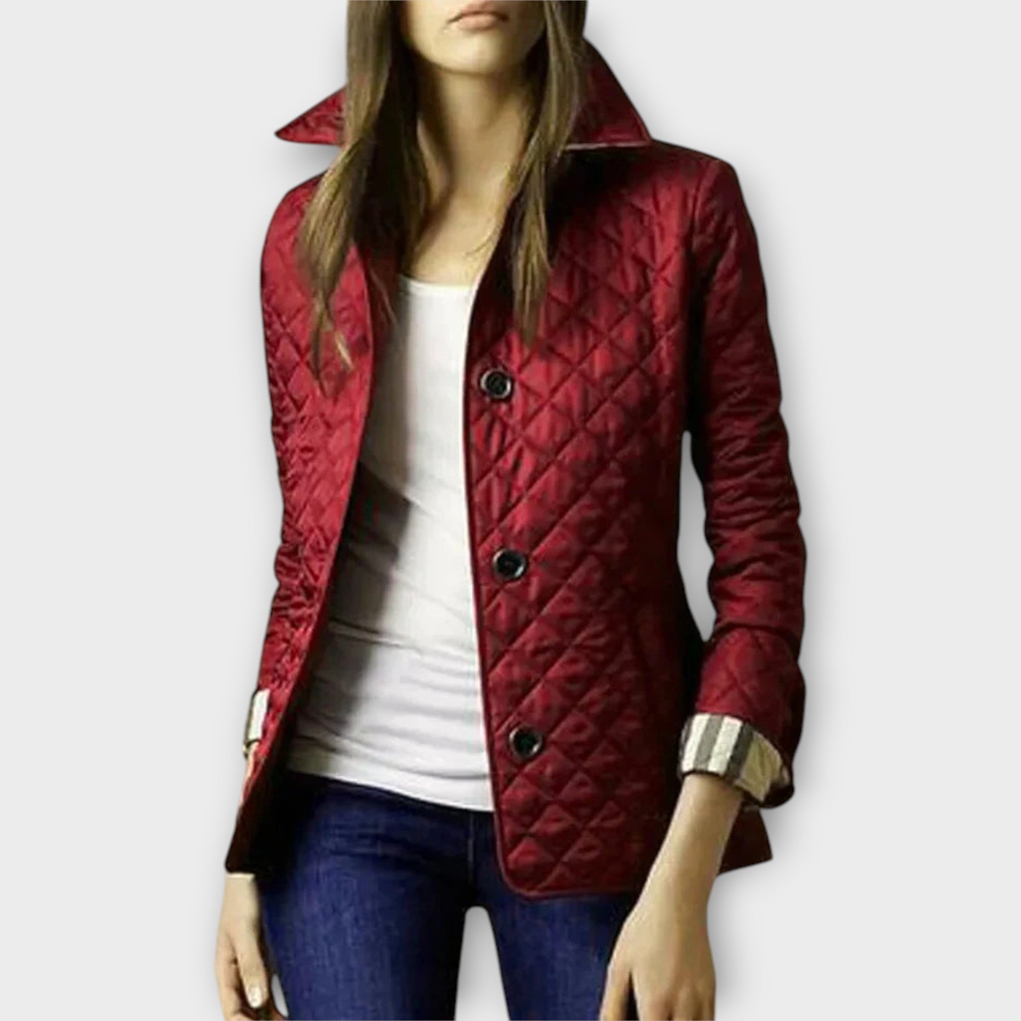 Quilted Jacket with Elegant Line