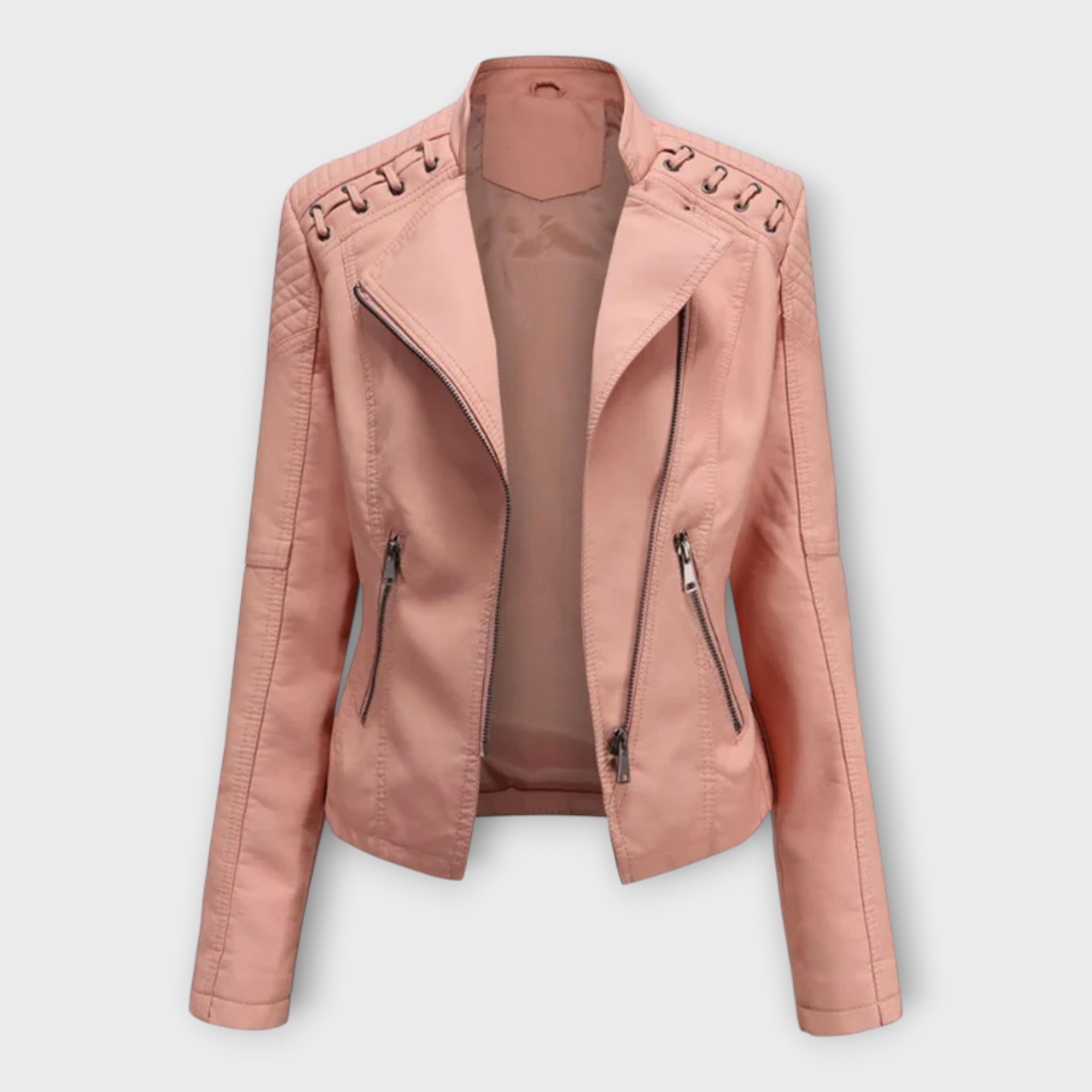 Modern Leather Jacket with Elegant Line and Timeless Sophistication