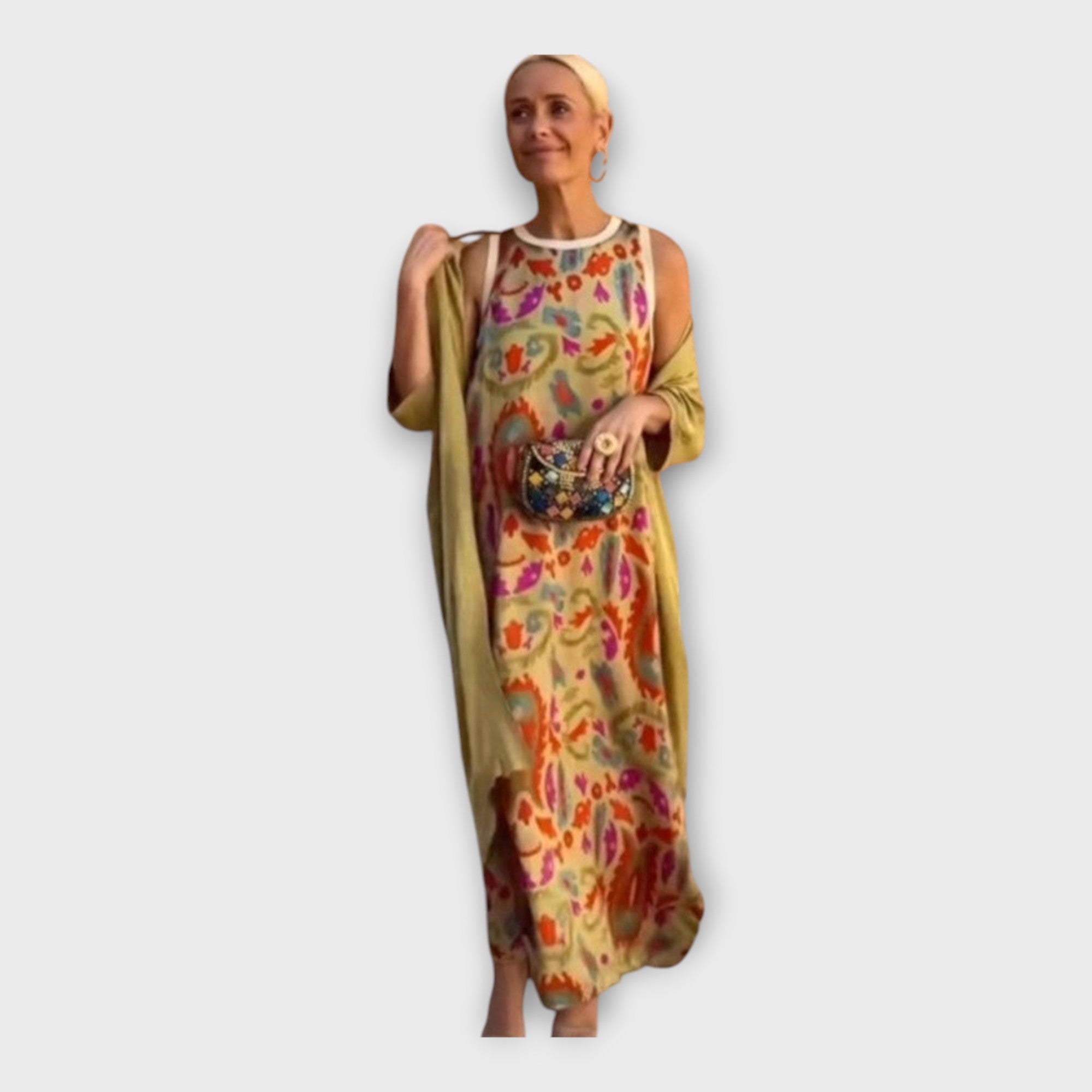 Maxi Dress with Impressive Patterns