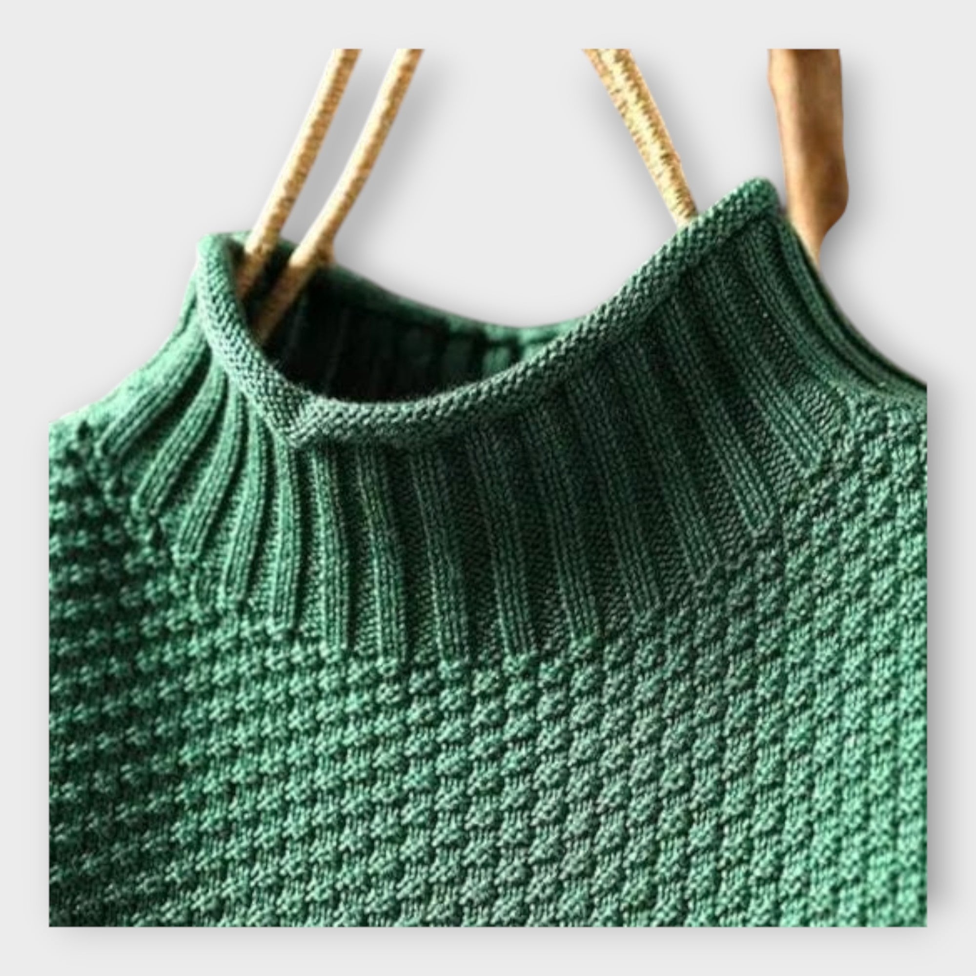 Knit Sweater with High Neck