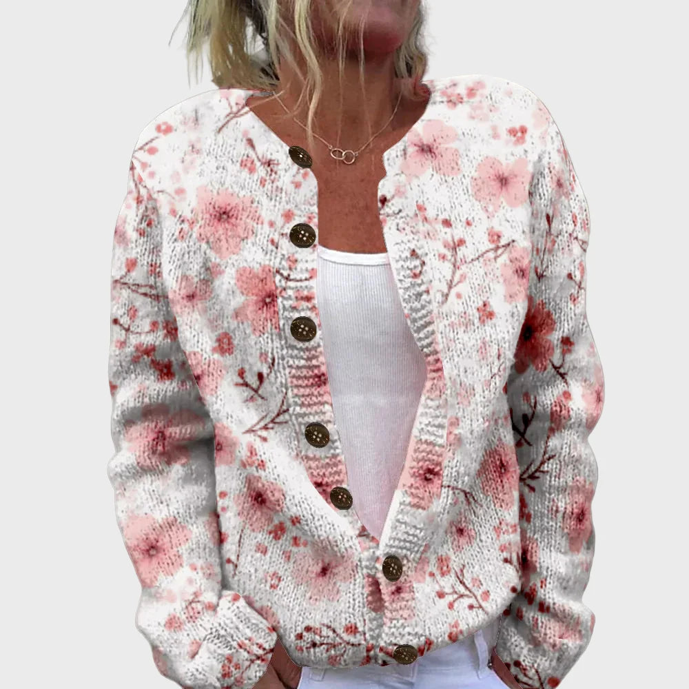 Elegant Knitted Waistcoat with Pattern