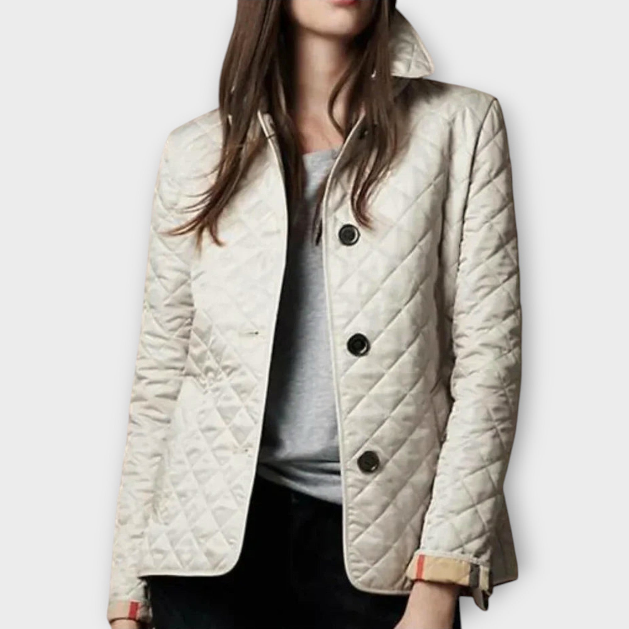 Quilted Jacket with Elegant Line