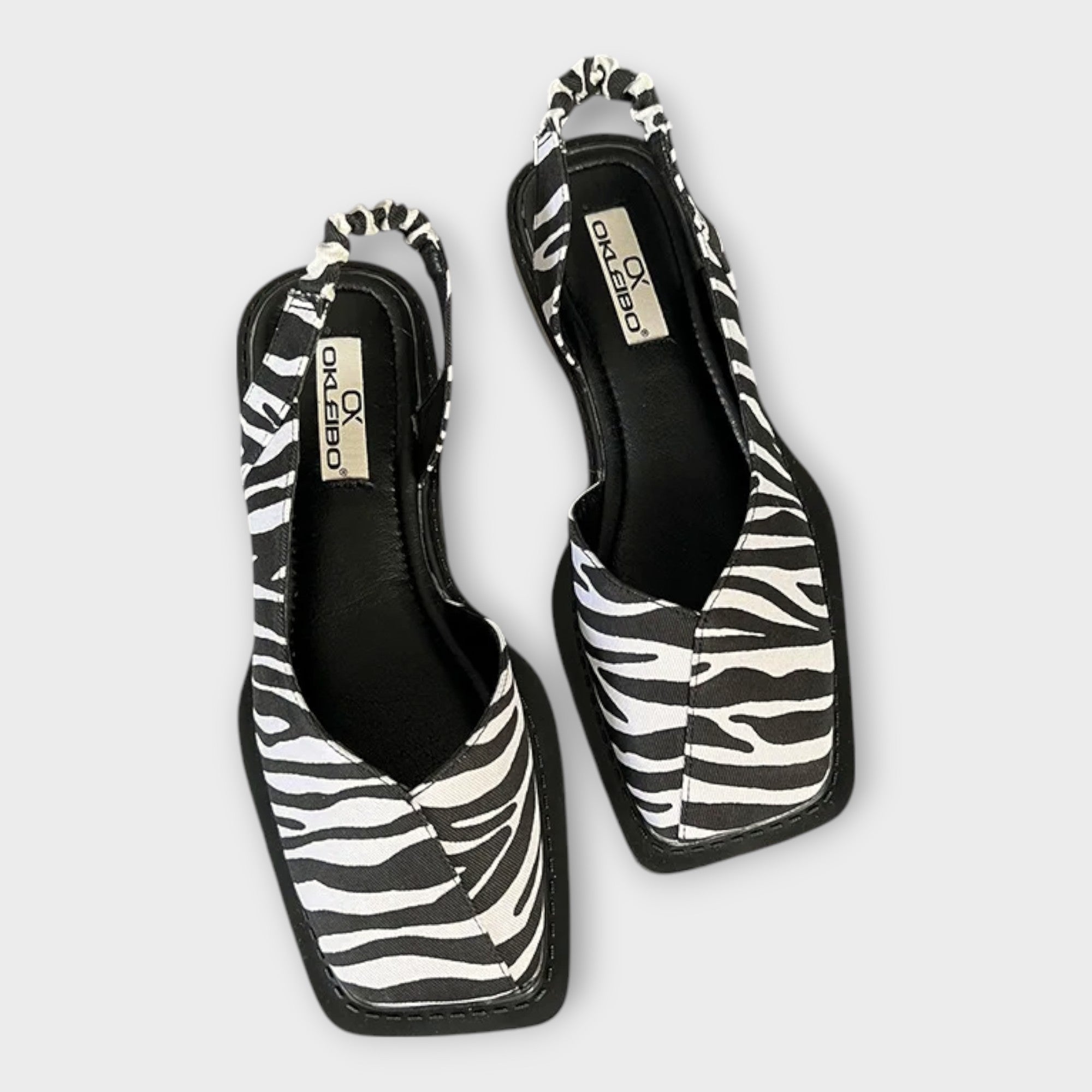 Leatherette Moccasins with Elastic Heel