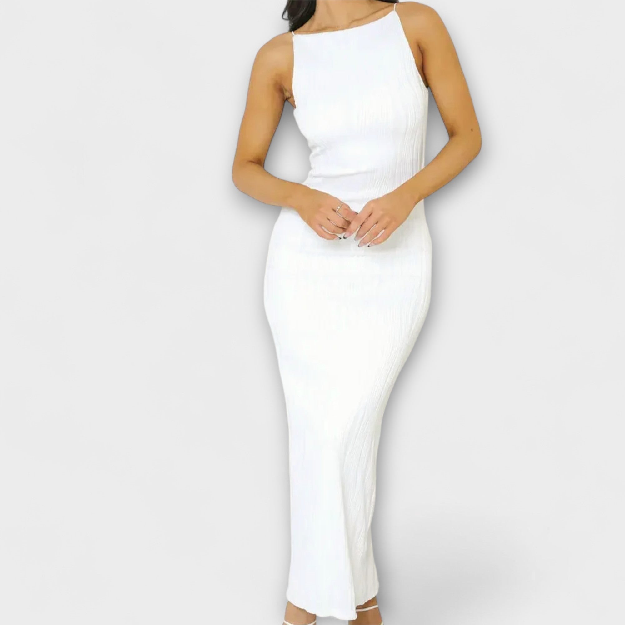 Elegant Long Sleeveless Dress