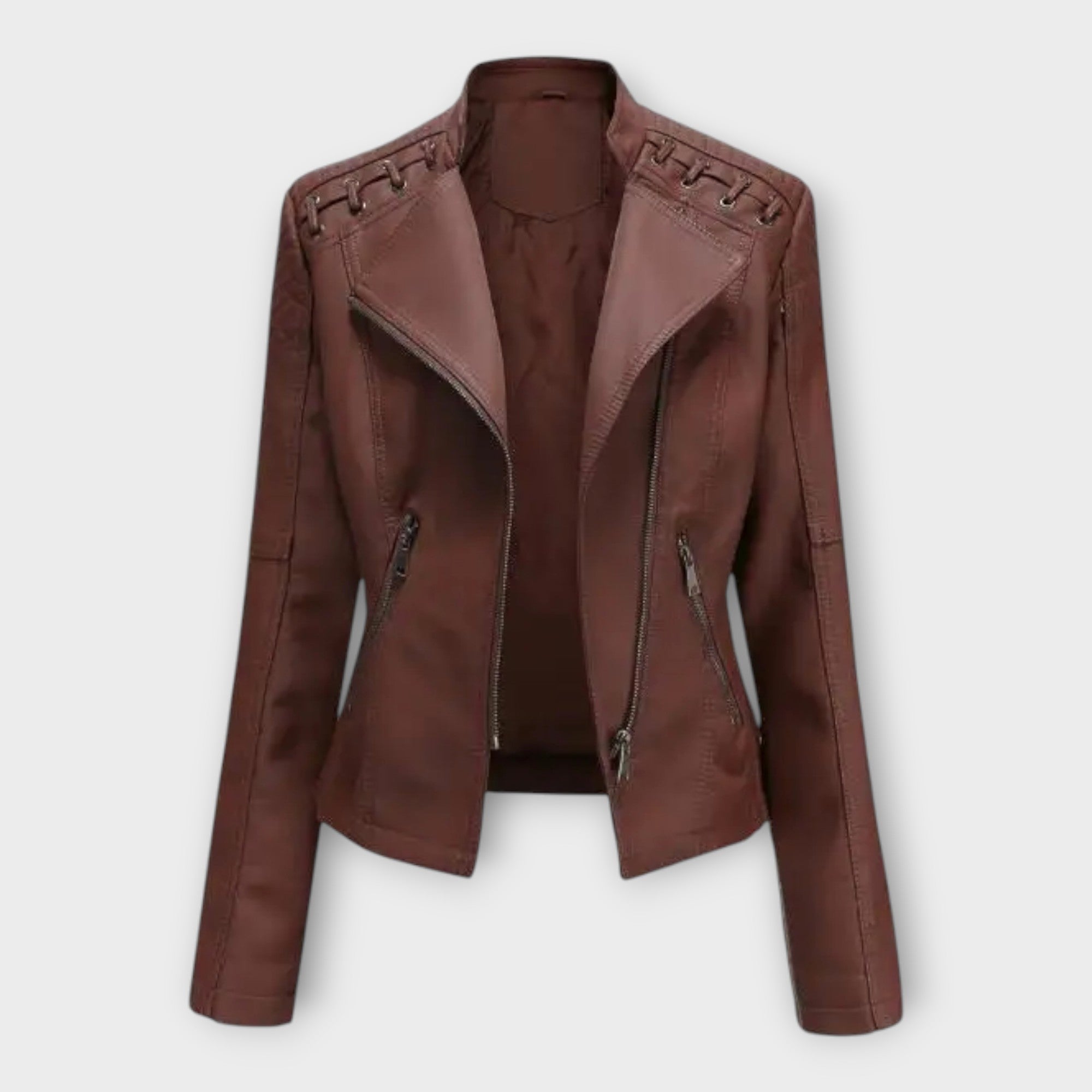 Modern Leather Jacket with Elegant Line and Timeless Sophistication