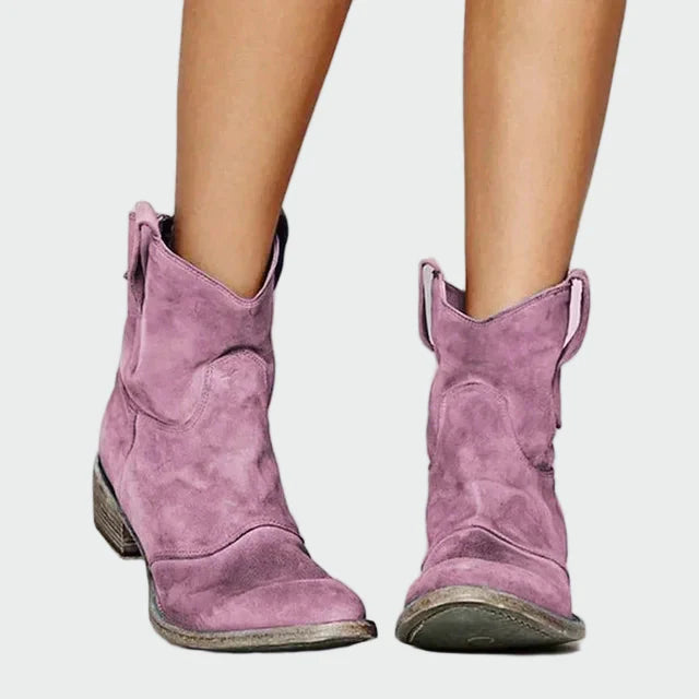 Retro Ankle Cowboy Boots