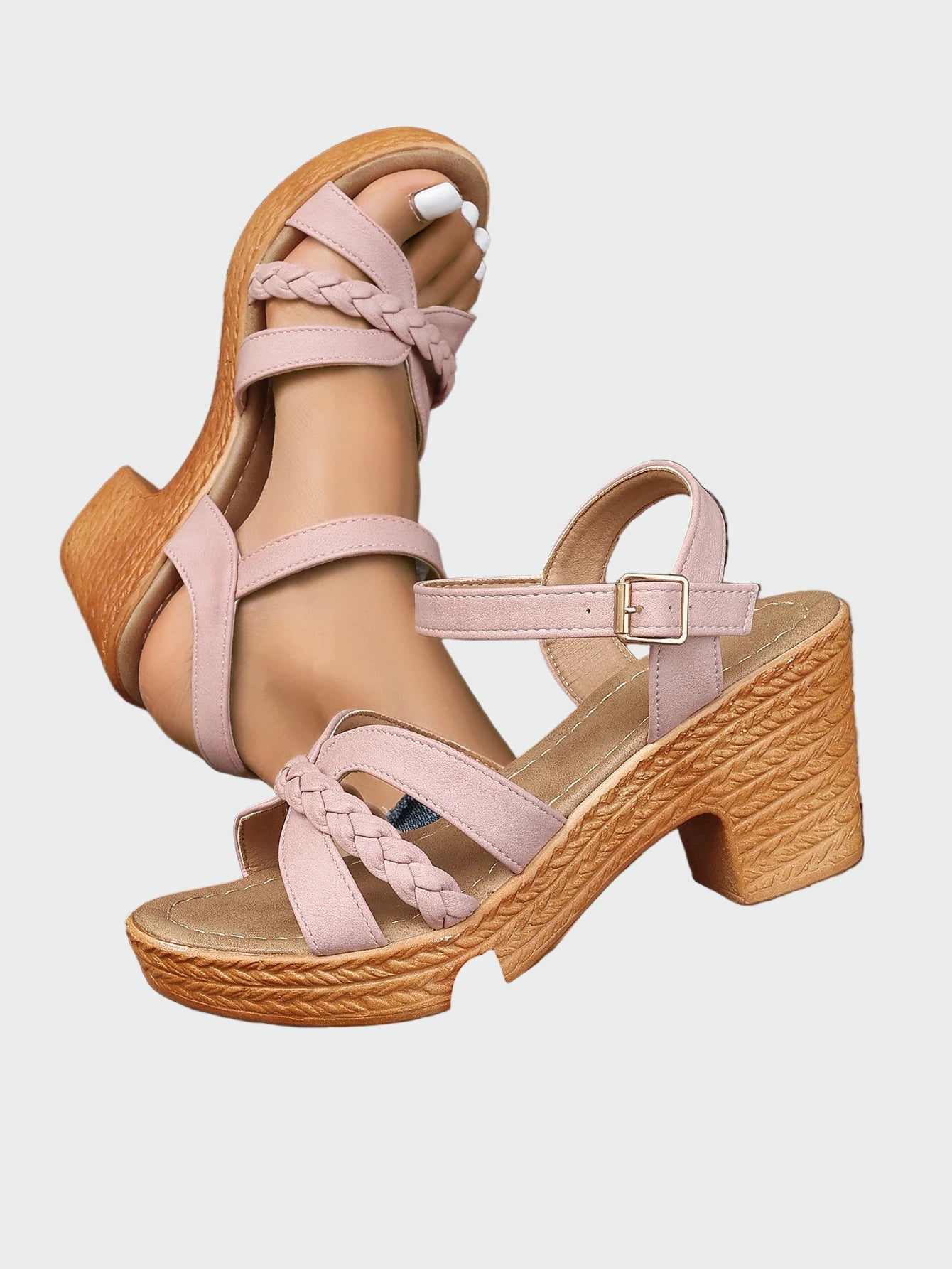 Woven Heeled Sandals