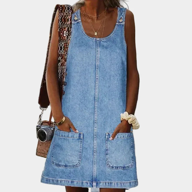 Practical and Lightweight Denim Dress