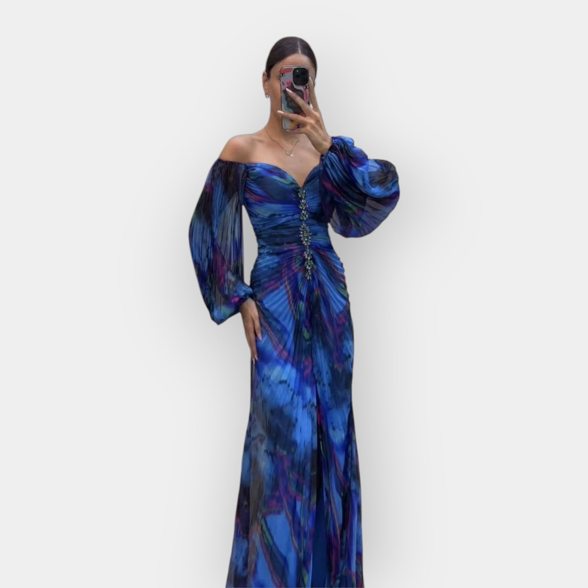 Airy Dress with Opening