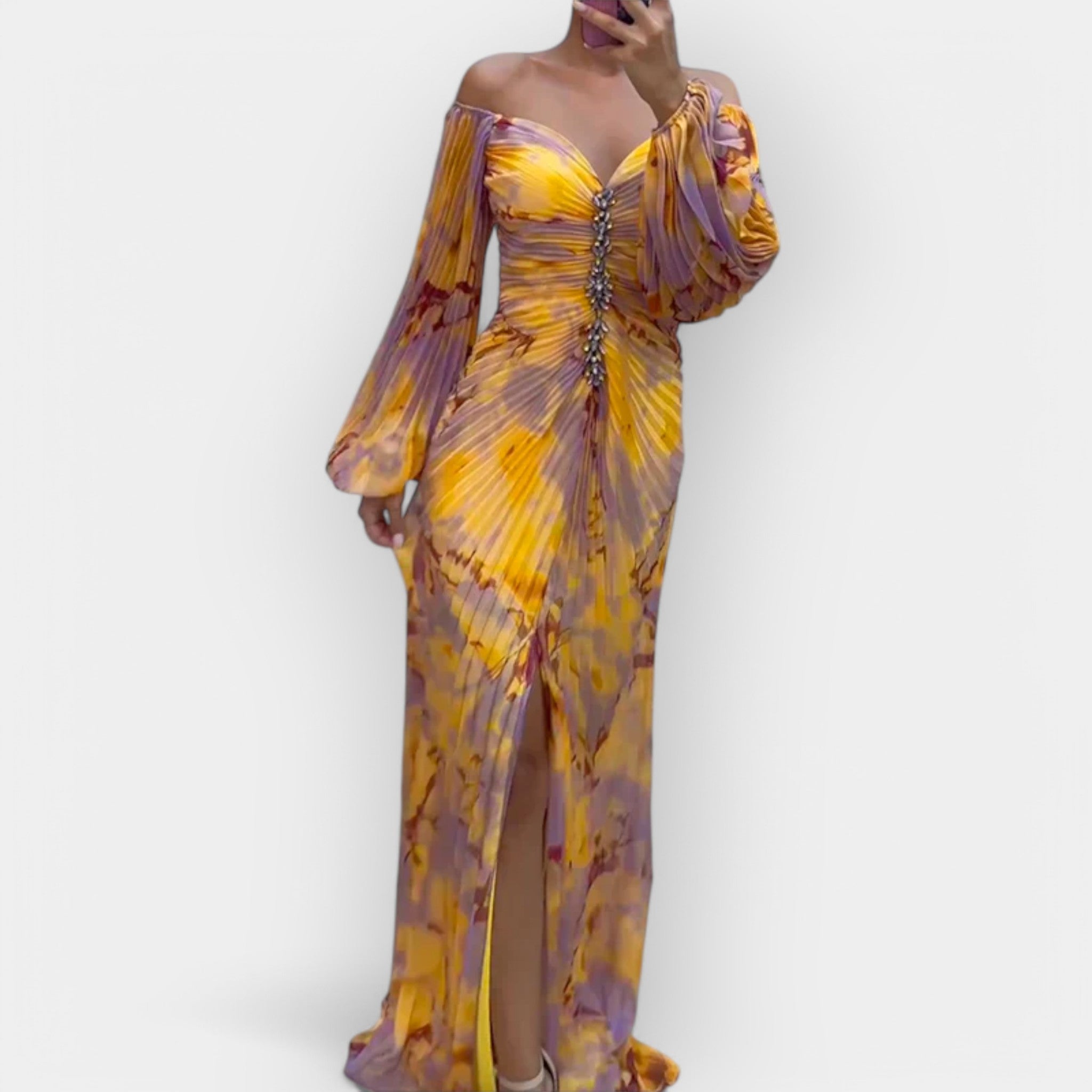 Airy Dress with Slit