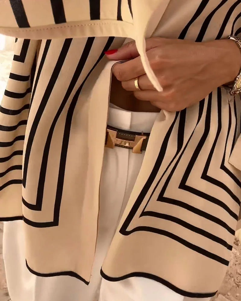 Striped Shirt of Refined Style