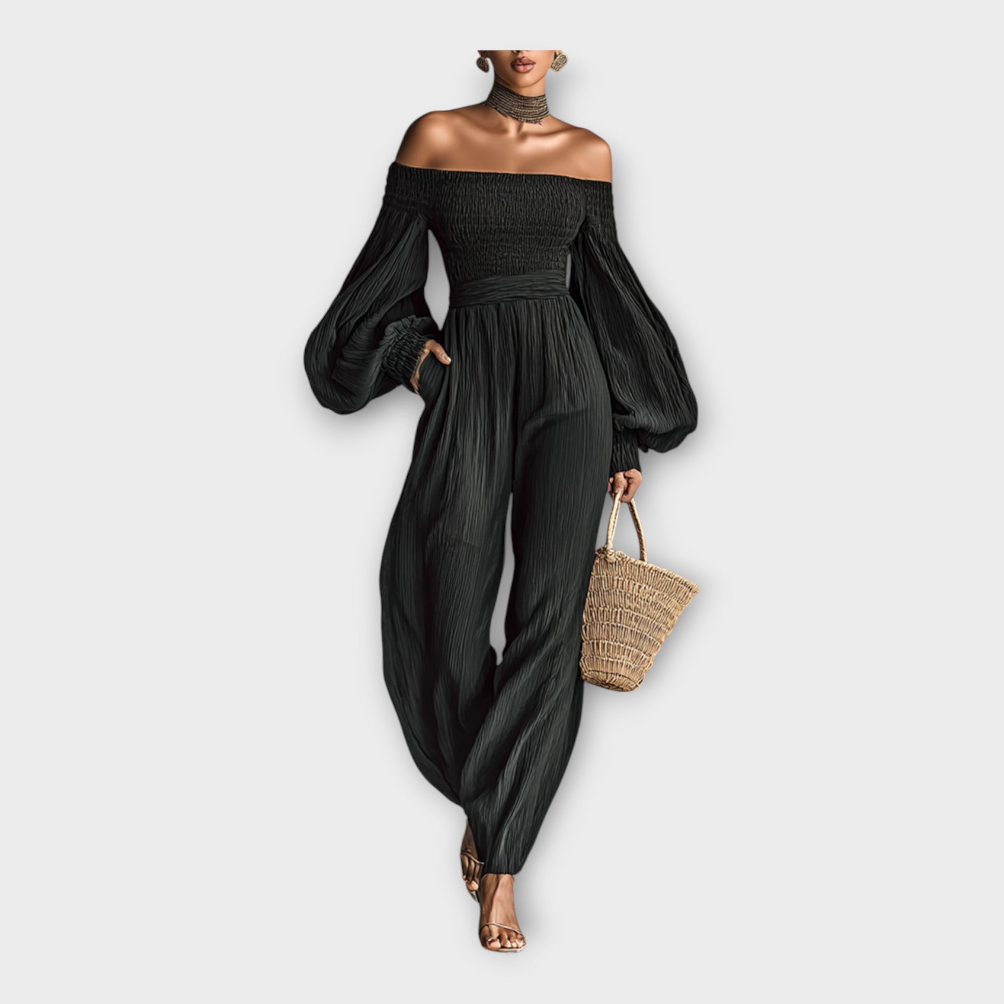 All-in-one jumpsuit with airy elegance