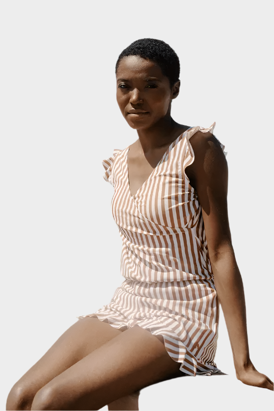 Swimwear with Ruffles and Bust Support