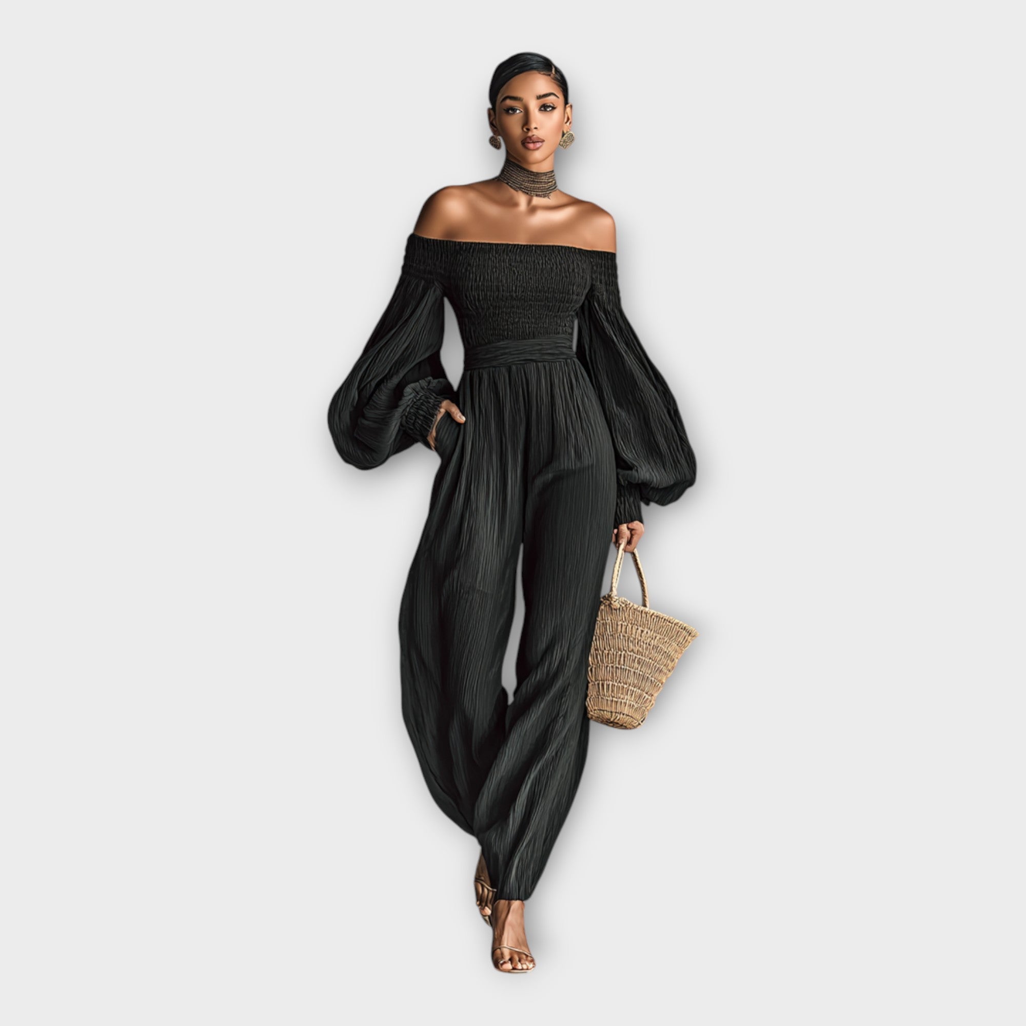 All-in-one jumpsuit with airy elegance