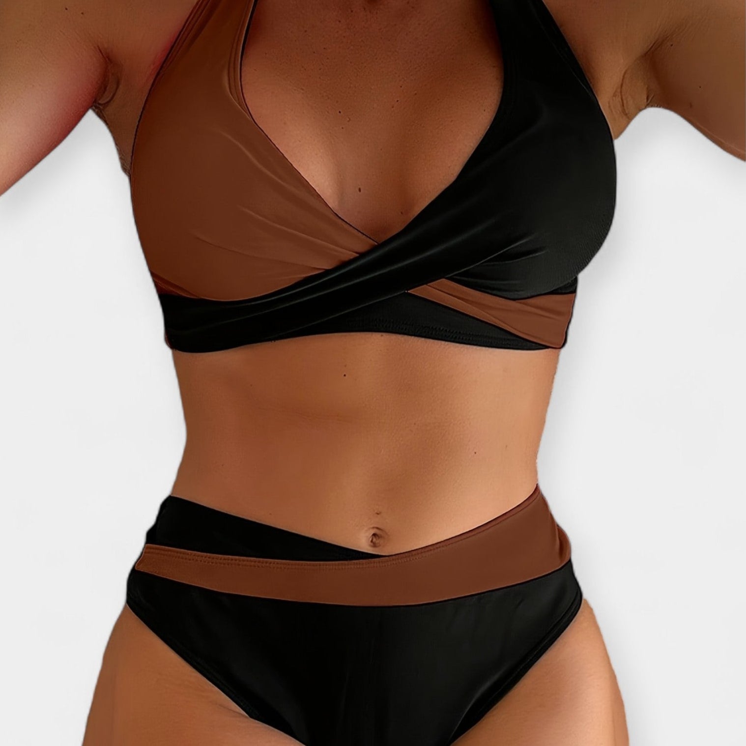 Bikini with Cross Neckline