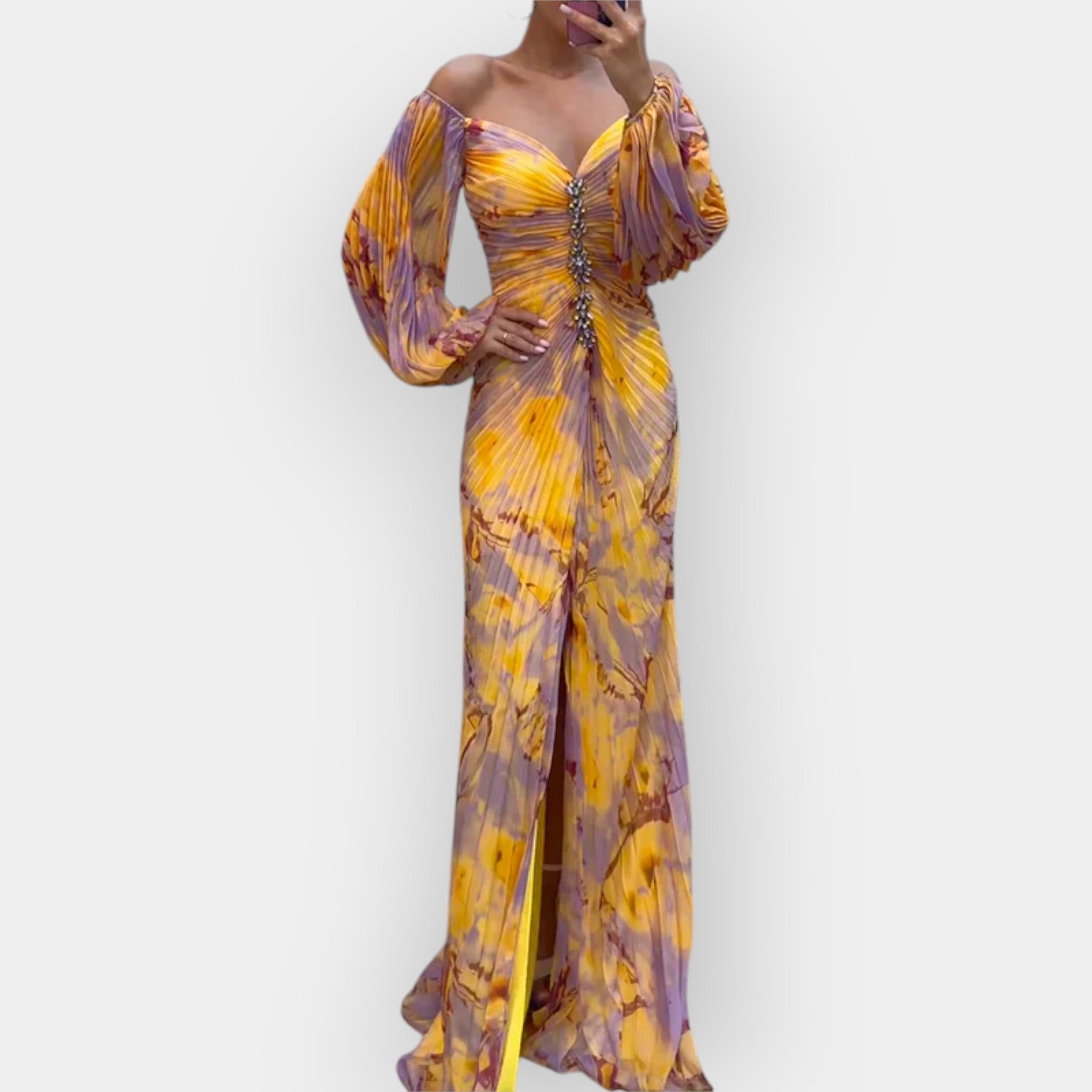 Airy Dress with Slit