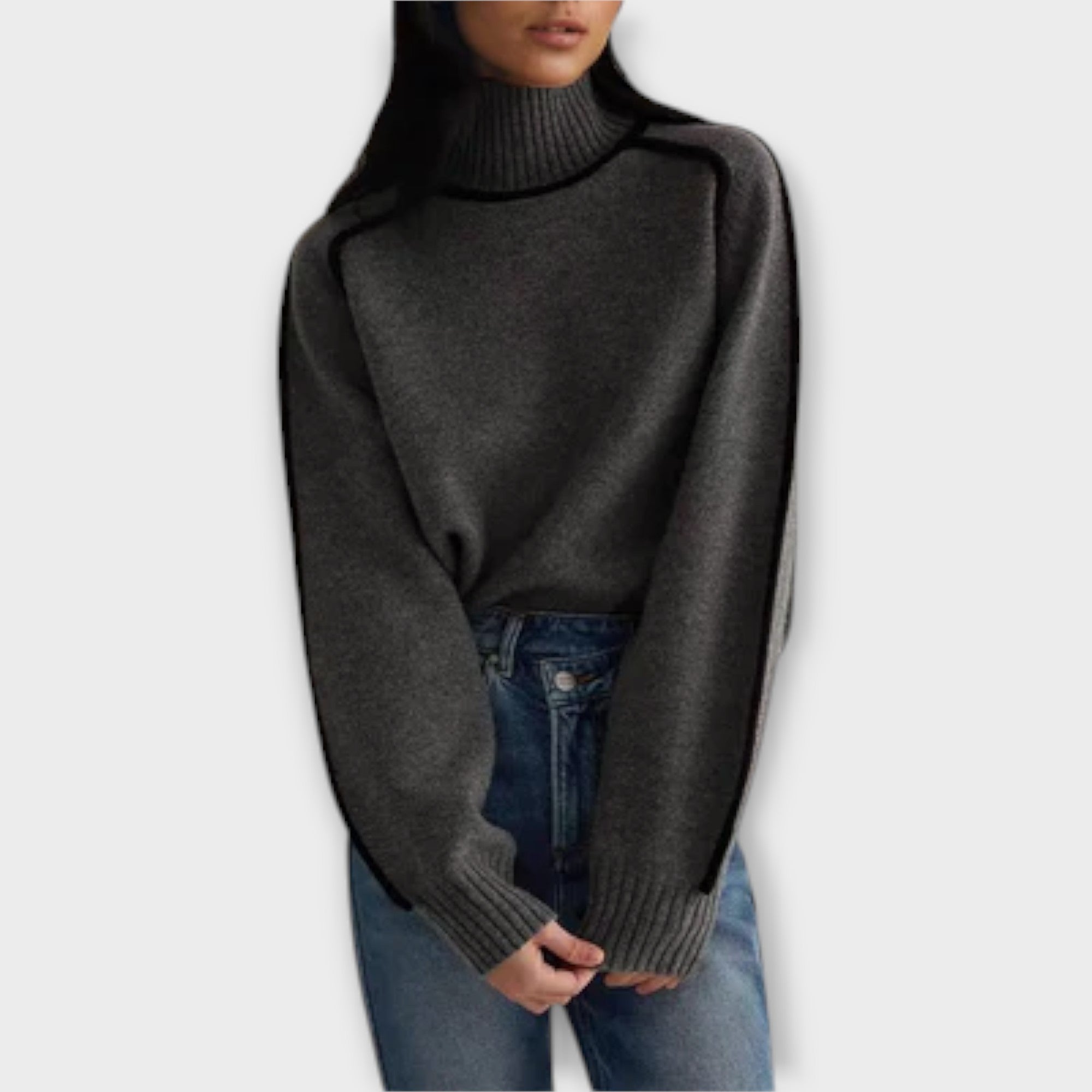 Emilie - Soft & Elegant High Neck Sweater
