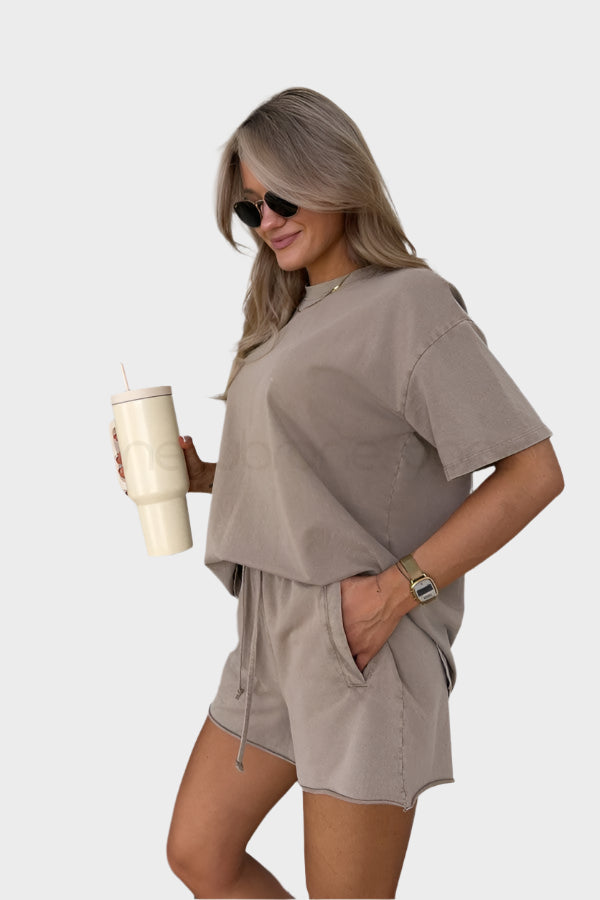 Casual Set with T-Shirt and Jogger Trousers