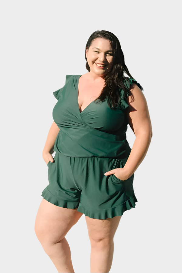 Swimwear with Ruffles and Bust Support