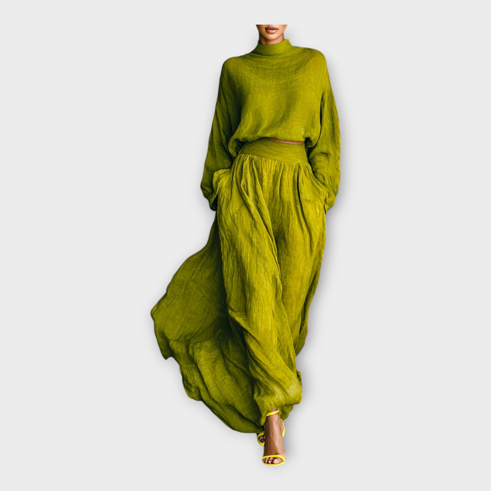 Knitted Set with Airy Elegance