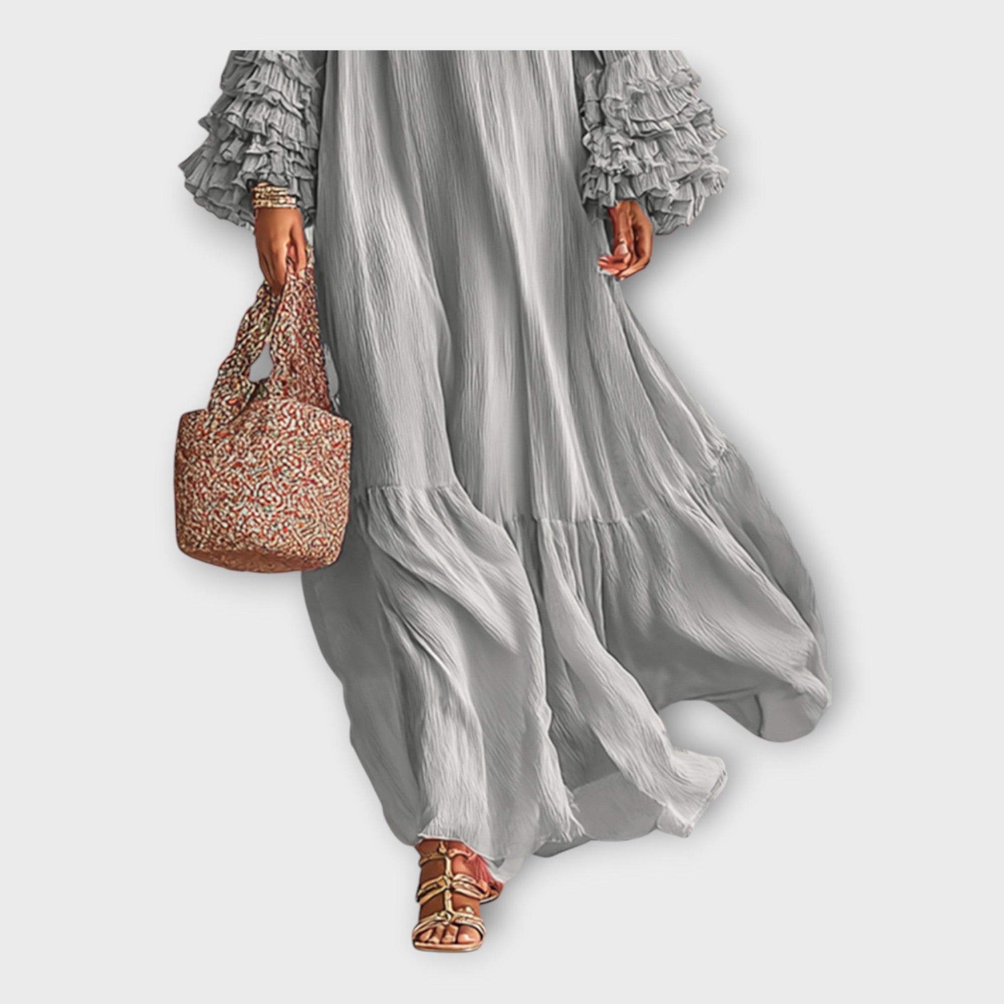 Airy Long Dress with Elegant Details