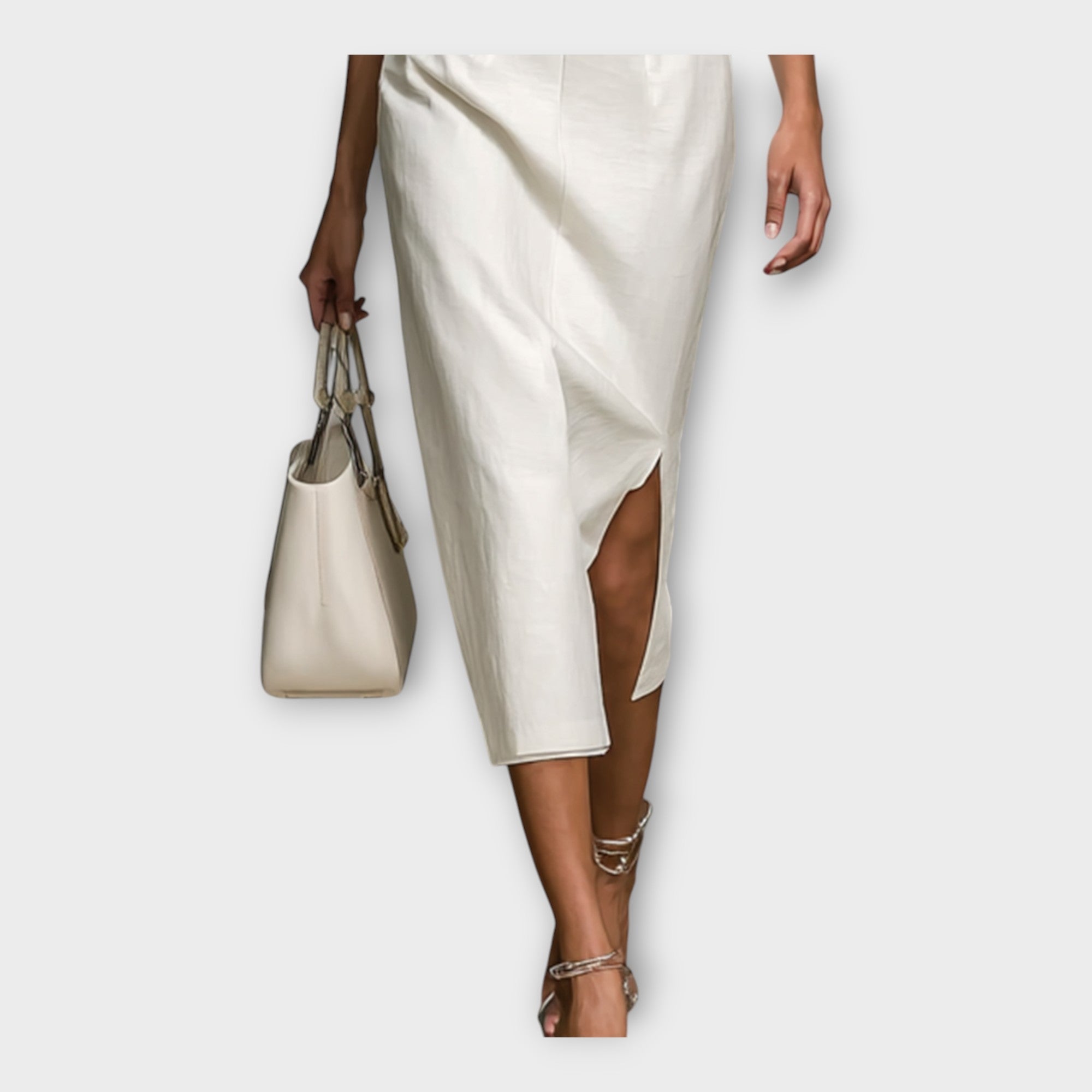 Dress with Refined Embroidered Detail