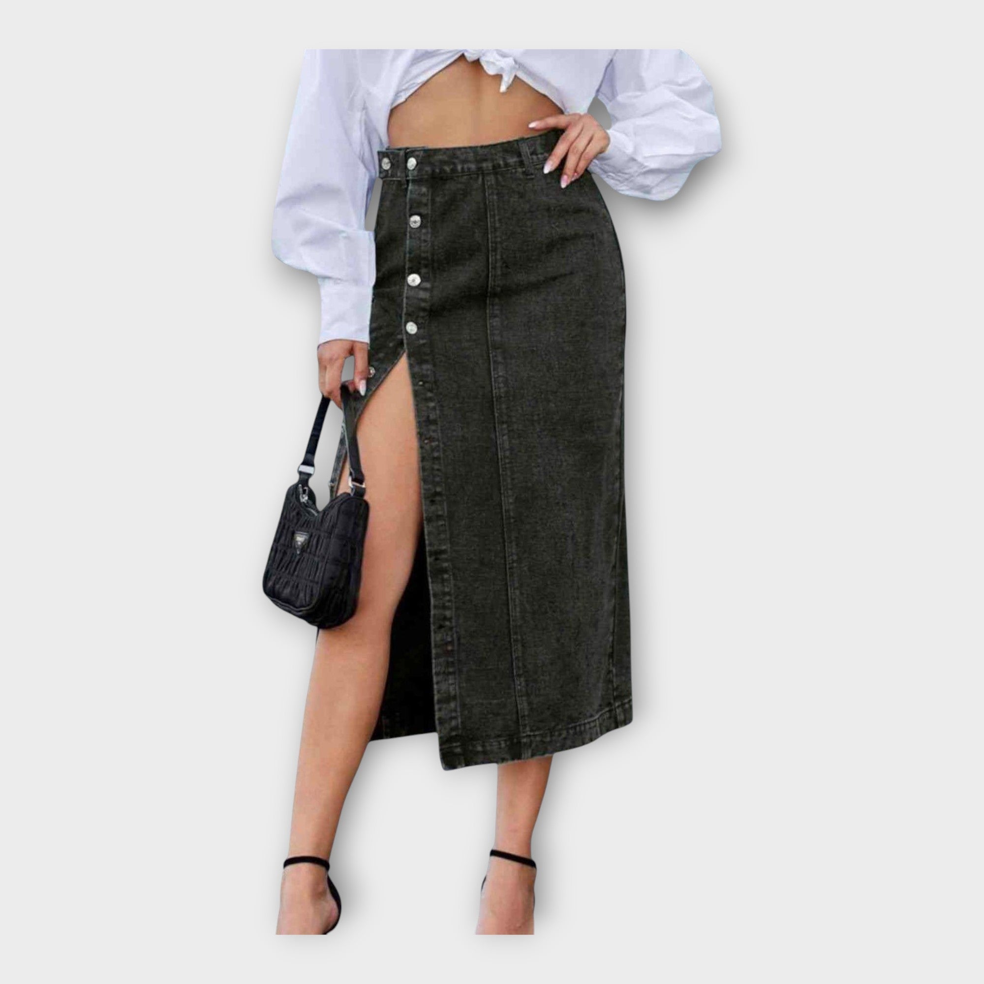 Maxi Skirt with Buttons