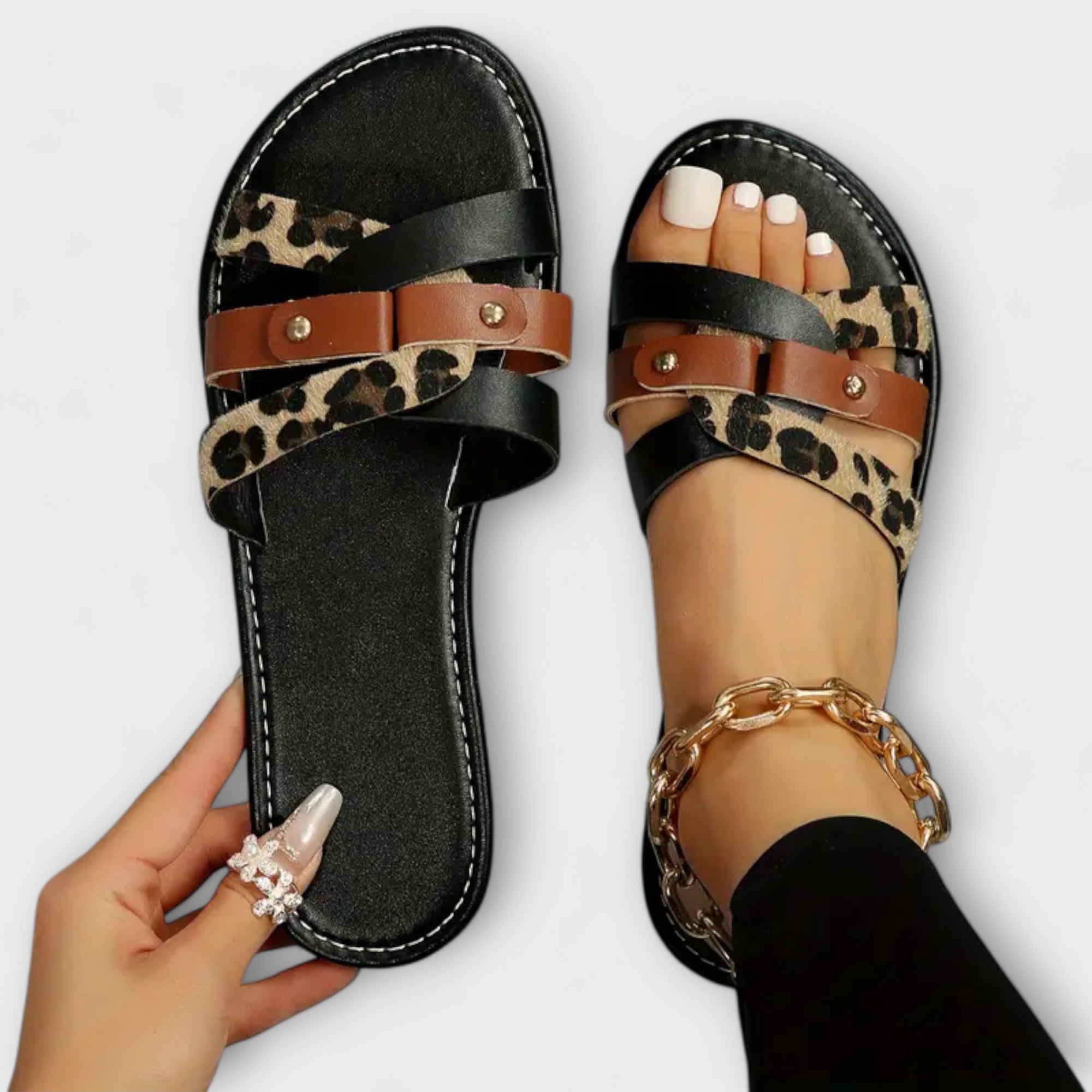 Elegant Cross-strap Sandals