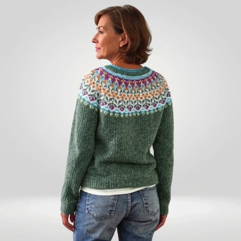 Knitted Sweater with Pattern