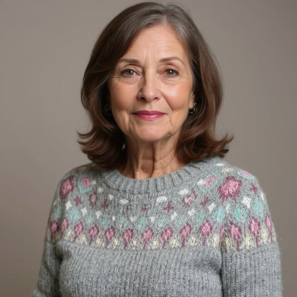 Knitted Sweater with Elegant Design