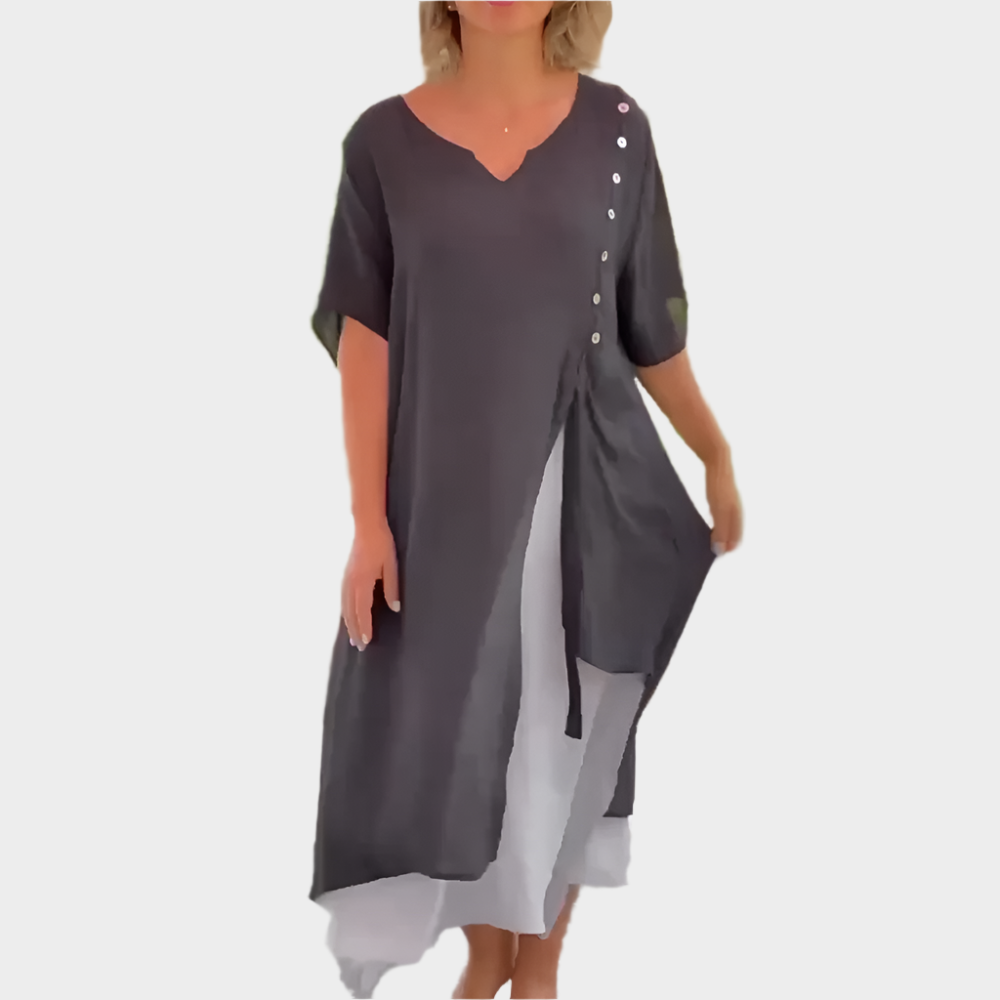 Classic Maxi Dress in a Solid Colour