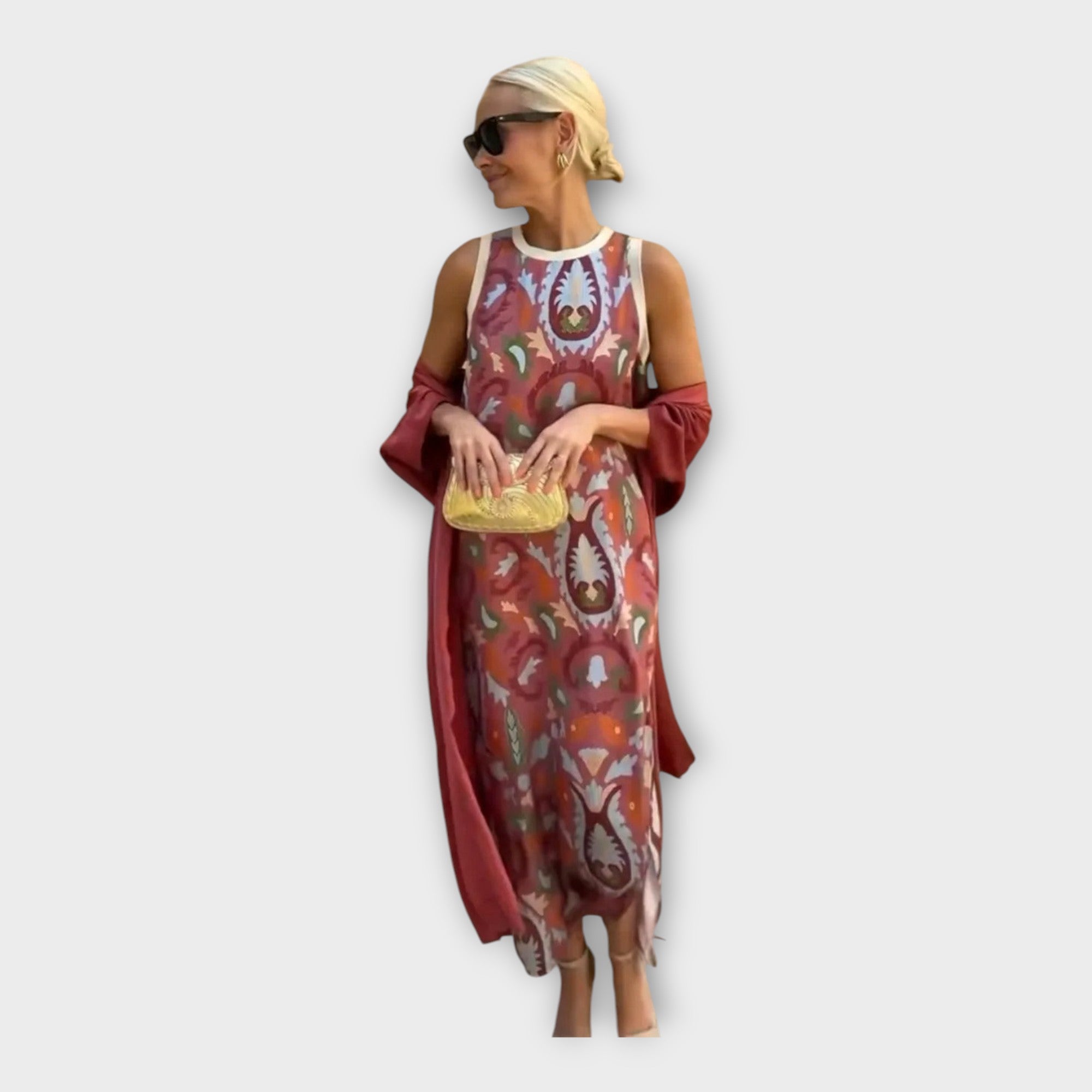 Elegant Dress with Striking Patterns