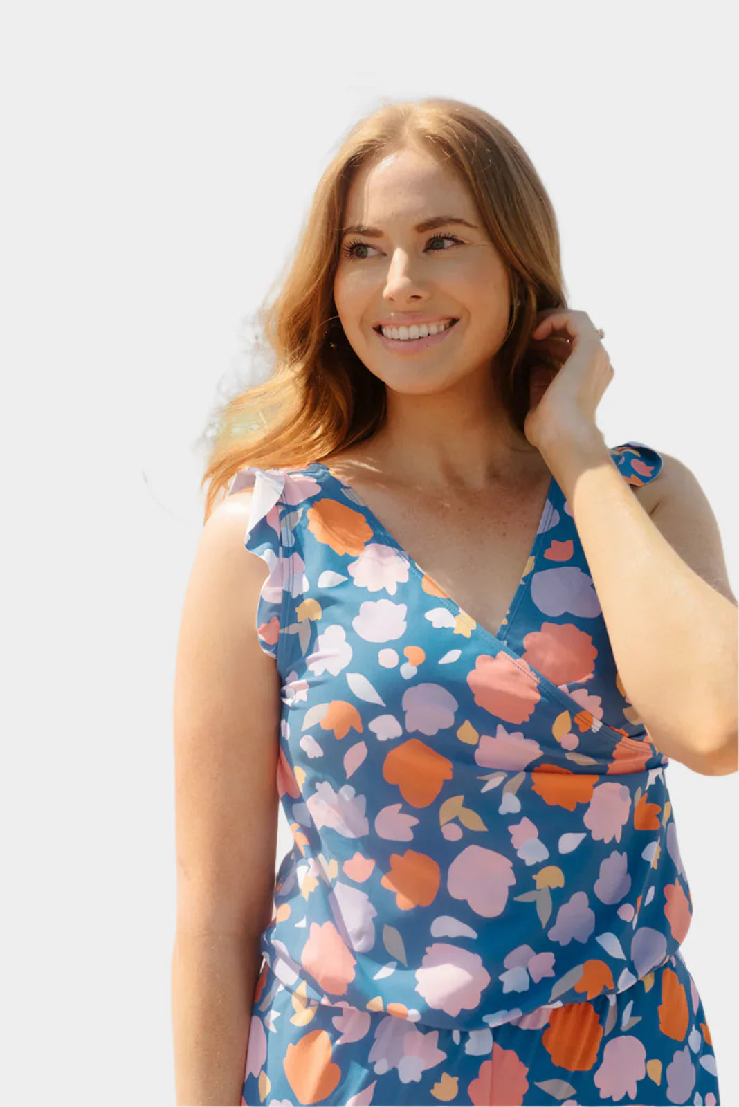 Swimwear with Ruffles and Bust Support