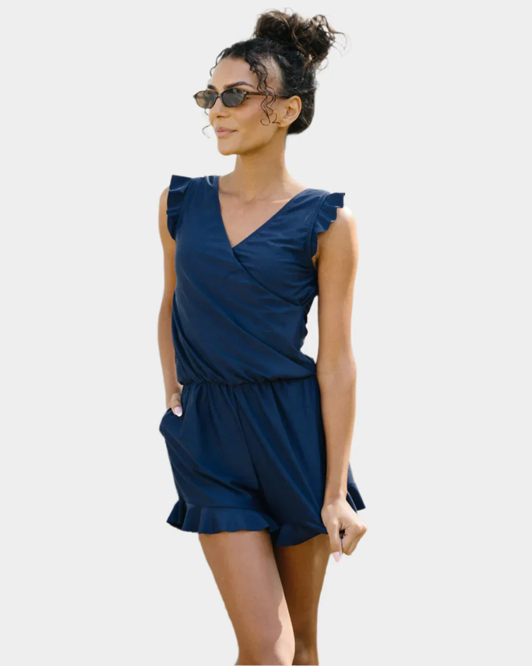 Swimwear with Ruffles and Bust Support