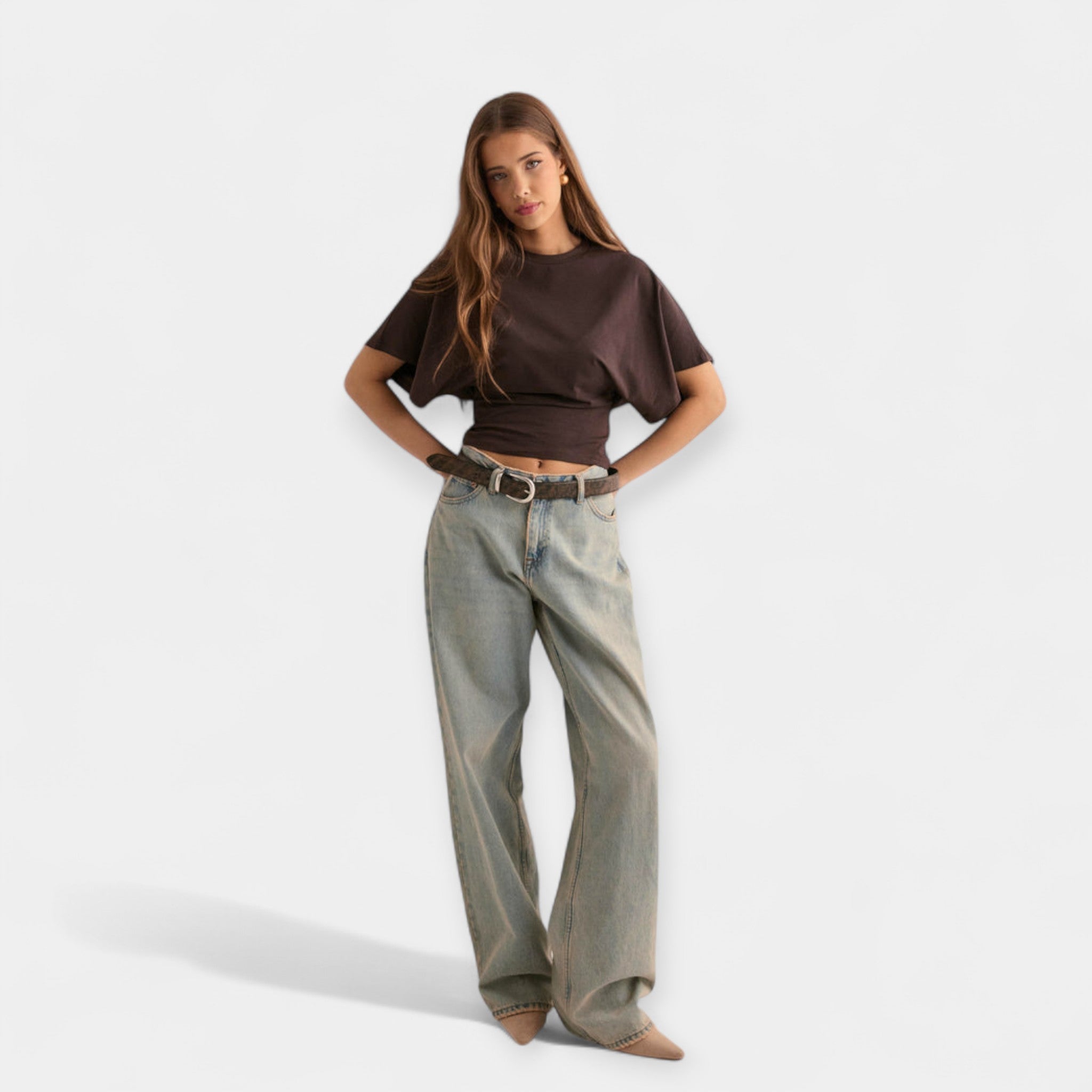 Top with Comfortable Wide Sleeves