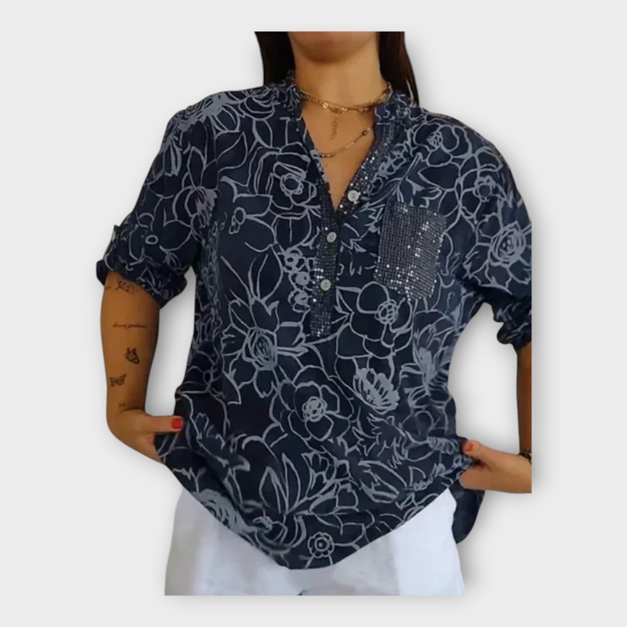 Elegant Blouse with Design