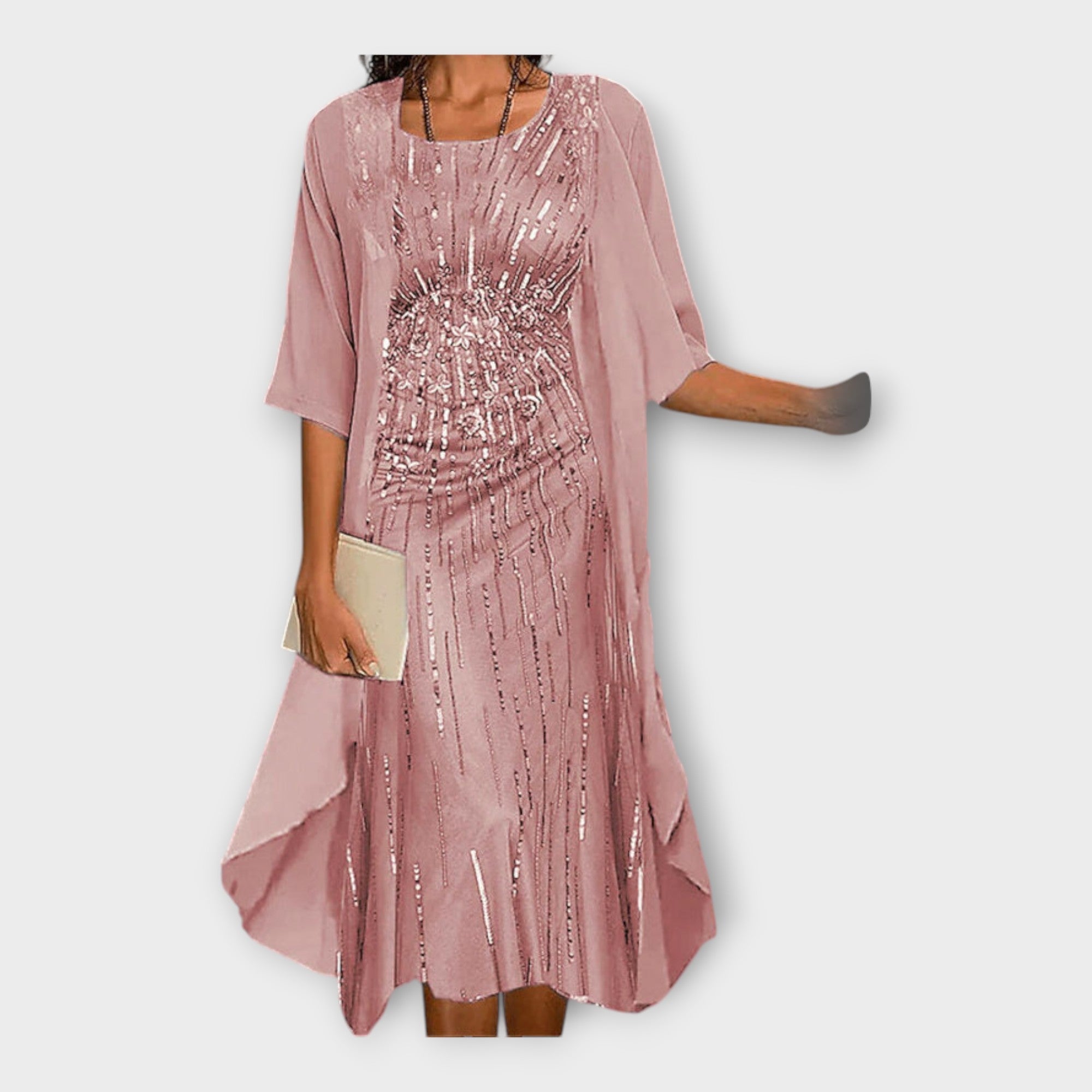 Airy Dress with Matching Jacket and Patterns