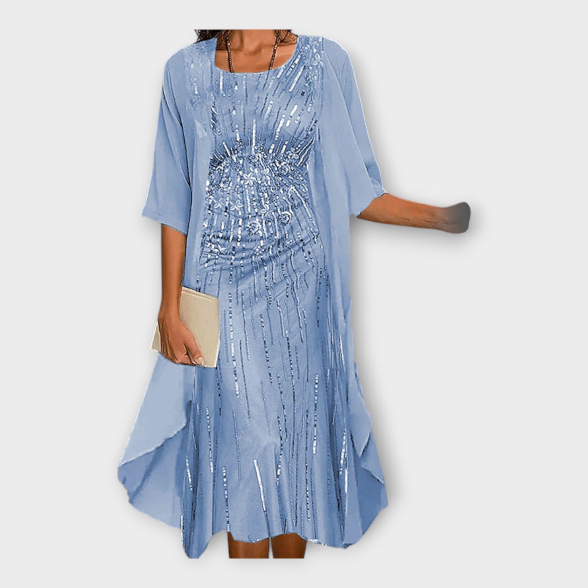 Airy Dress with Matching Jacket and Patterns