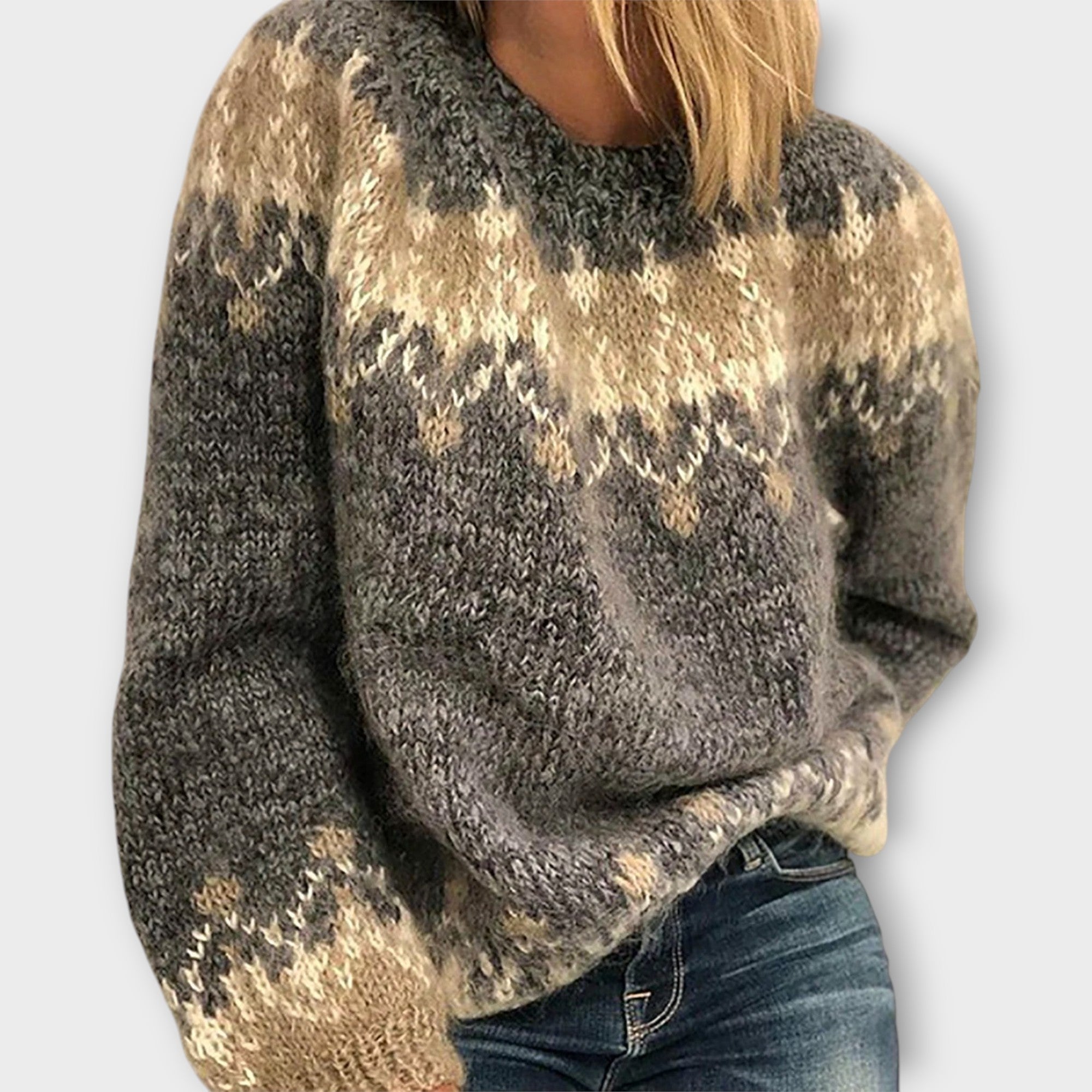 Knitted Sweater with Timeless Design